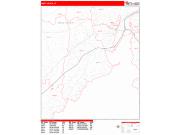 West Haven Wall Map Zip Code Red Line Style 2022